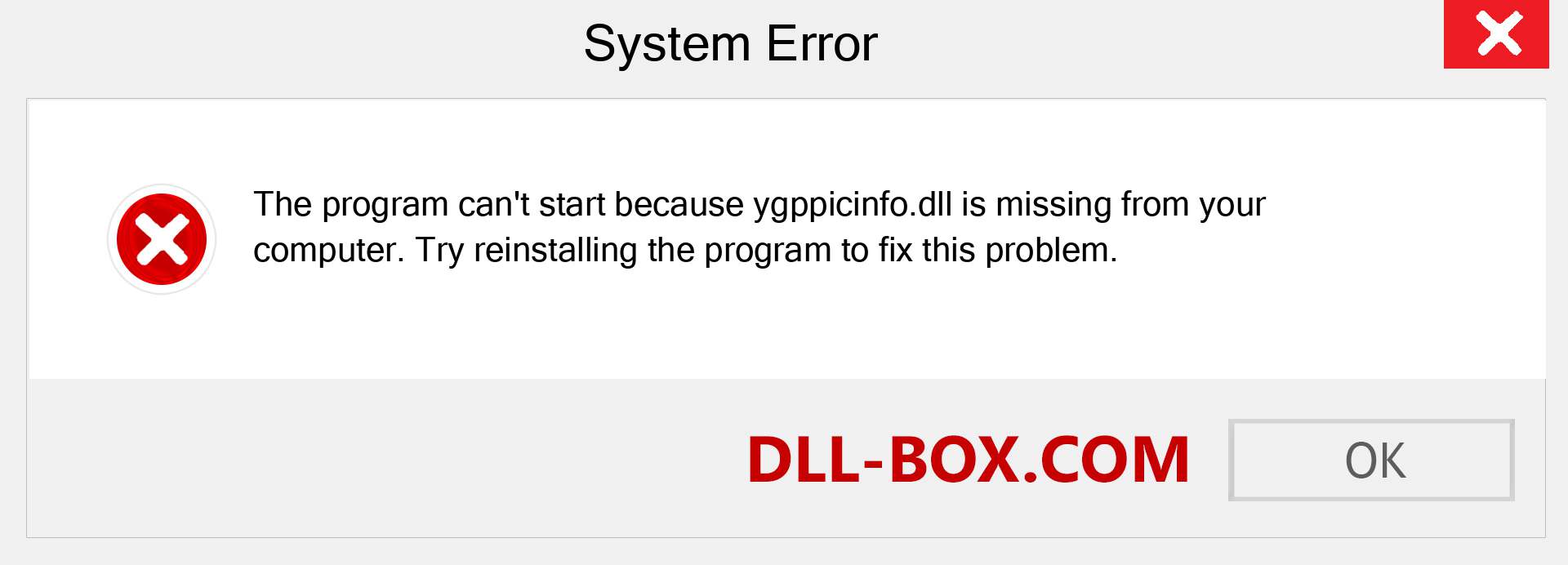  ygppicinfo.dll file is missing?. Download for Windows 7, 8, 10 - Fix  ygppicinfo dll Missing Error on Windows, photos, images